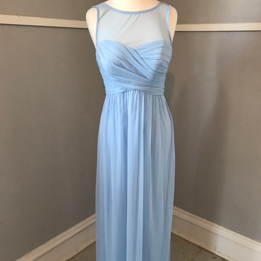 Blue bridesmaids dress